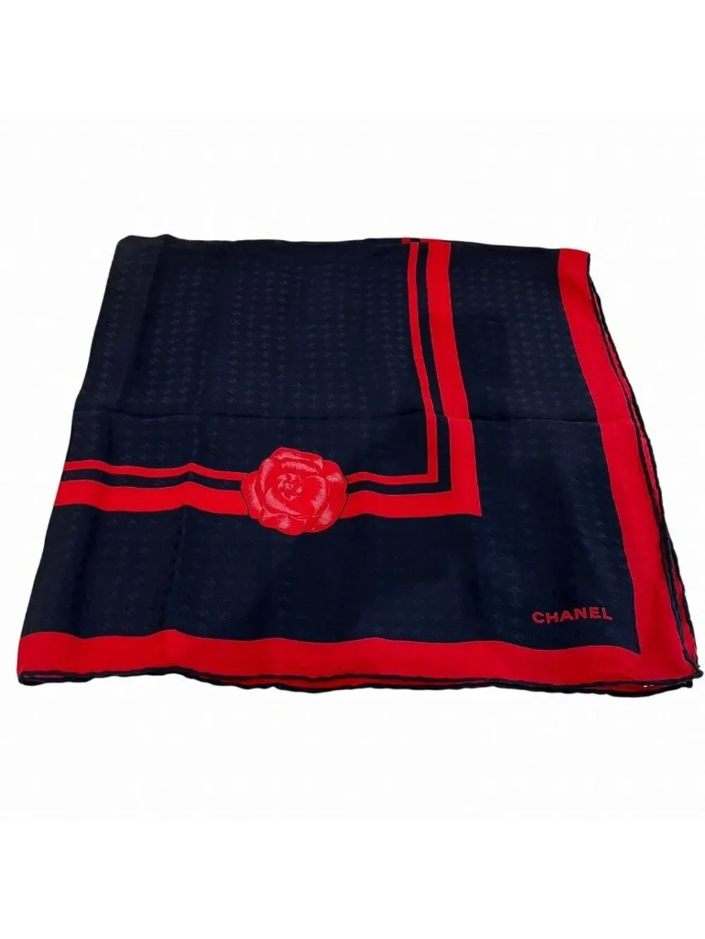 Chanel Camellia Scarf Silk